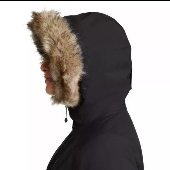 NWT Eddie Bauer Ladies' Waterproof Down Stadium Coat Black Size Small $225 JK622 - Picture 3 of 4